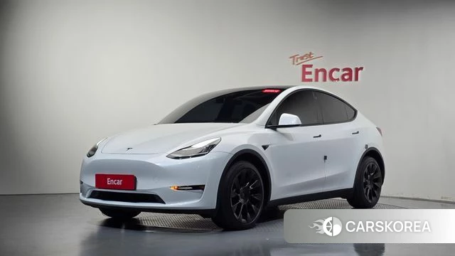 Tesla Model Y 2022 Белый из Кореи