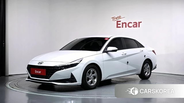 Hyundai Avante (CN7) 2021 Белый из Кореи