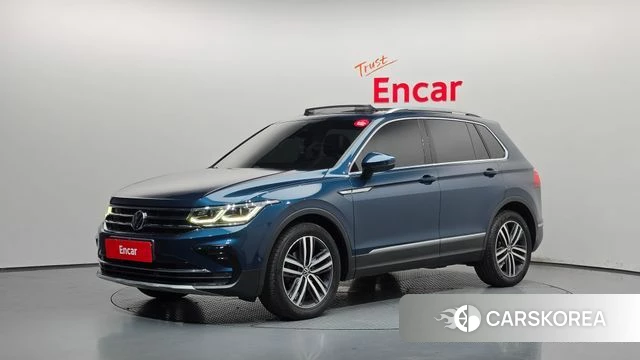 Volkswagen Tiguan second Generation 2021 Синий из Кореи