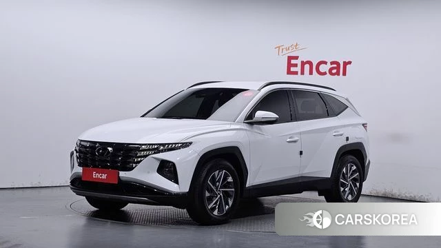 Hyundai Tucson Hybrid (NX4) 2021 Белый из Кореи