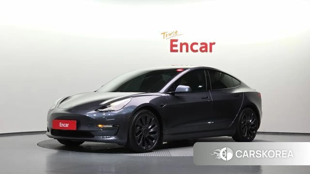 Tesla Model 3 2021 Серый из Кореи