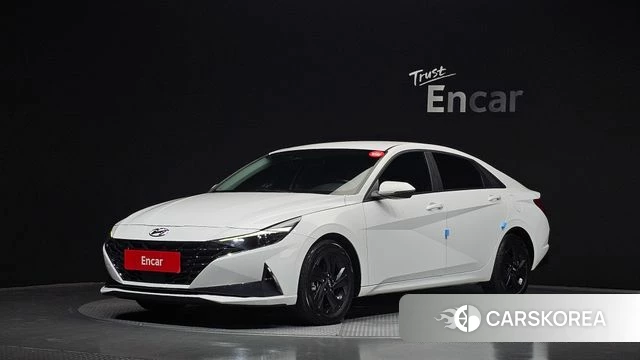 Hyundai Avante (CN7) 2022 Белый из Кореи