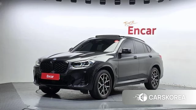 BMW X4 (G02) 2022 Черный из Кореи