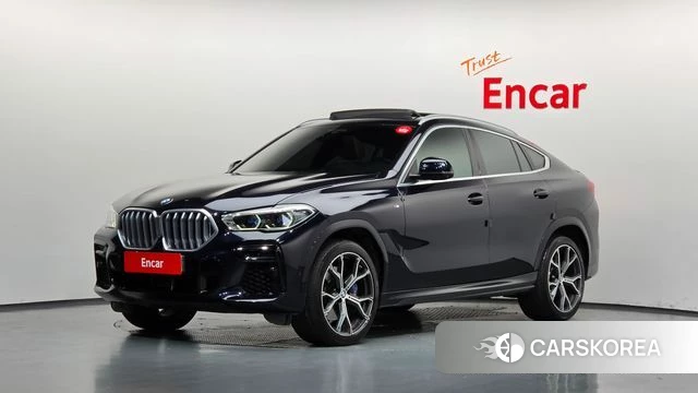 BMW X6 (G06) 2022 Черный из Кореи