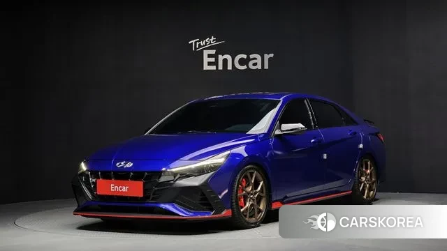 Hyundai Avante (CN7) 2021 Синий из Кореи