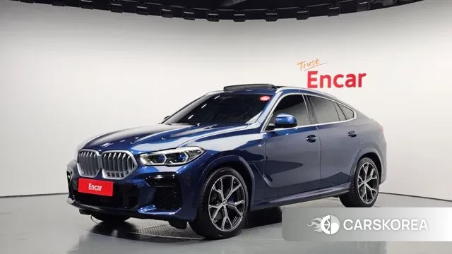 BMW X6 (G06) 2023 Синий из Кореи