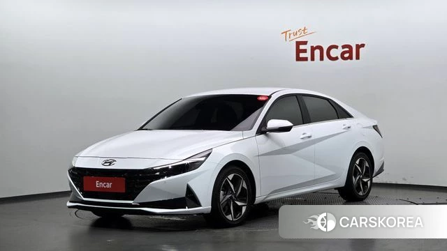Hyundai Avante (CN7) 2022 Белый из Кореи