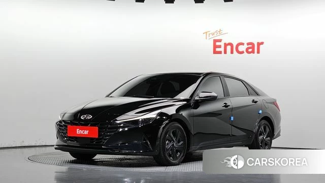 Hyundai Avante Hybrid (CN7) 2022 Черный из Кореи