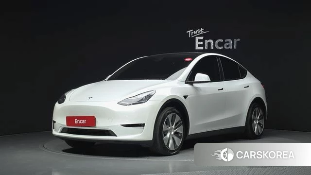 Tesla Model Y 2021 Белый из Кореи