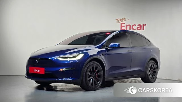 Tesla Model X 2023 Синий из Кореи