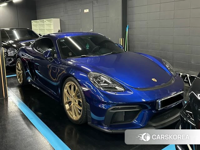 Porsche 718 Cayman 2023 Синий из Кореи
