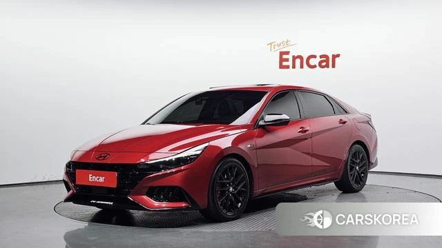 Hyundai Avante (CN7) 2020 Красный из Кореи