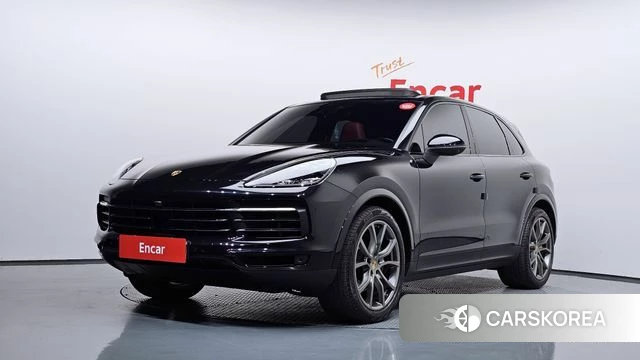 Porsche Cayenne (PO536) 2021 Черный из Кореи