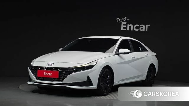 Hyundai Avante (CN7) 2023 Белый из Кореи