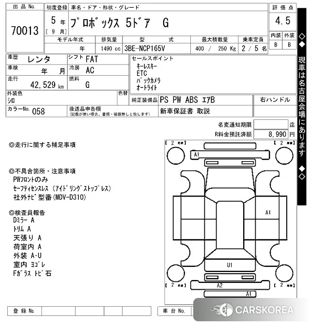 Toyota Probox 2023 из Японии