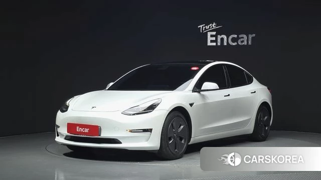 Tesla Model 3 2021 Белый из Кореи