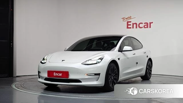 Tesla Model 3 2021 Белый из Кореи