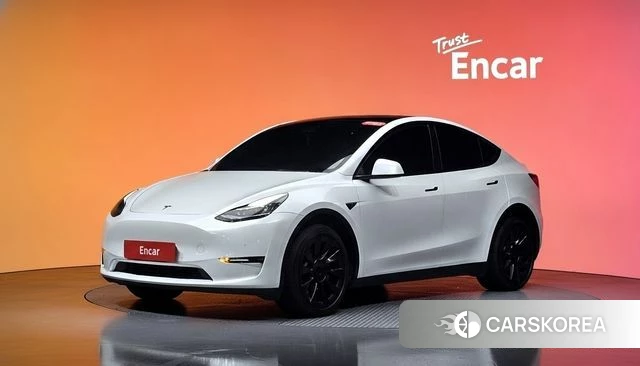 Tesla Model Y 2022 Белый из Кореи