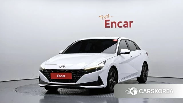 Hyundai Avante Hybrid (CN7) 2023 Белый из Кореи