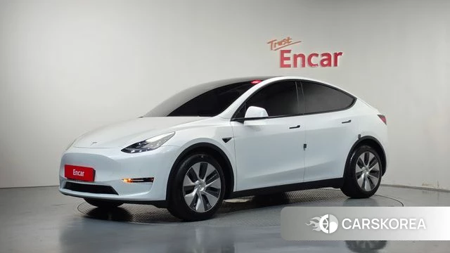 Tesla Model Y 2021 Белый из Кореи
