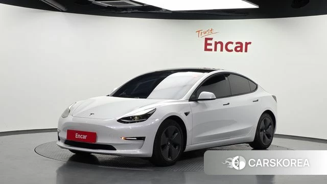 Tesla Model 3 2021 Белый из Кореи