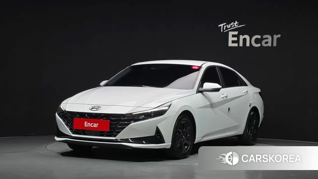 Hyundai Avante Hybrid (CN7) 2021 Белый из Кореи