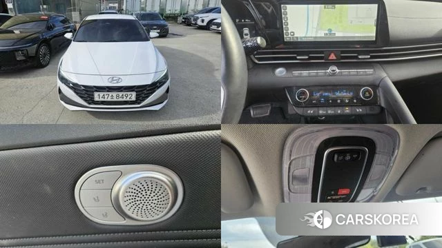 Hyundai Avante (CN7) 2022 Белый из Кореи