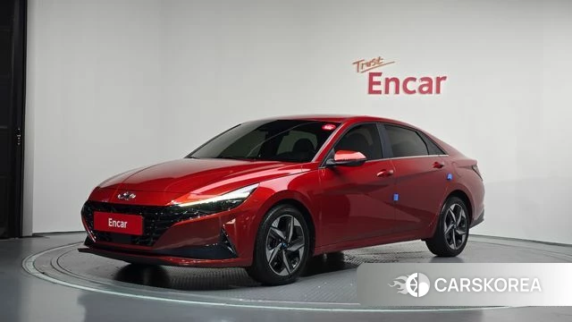 Hyundai Avante (CN7) 2020 Красный из Кореи
