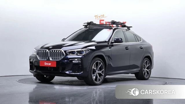 BMW X6 (G06) 2021 Черный из Кореи