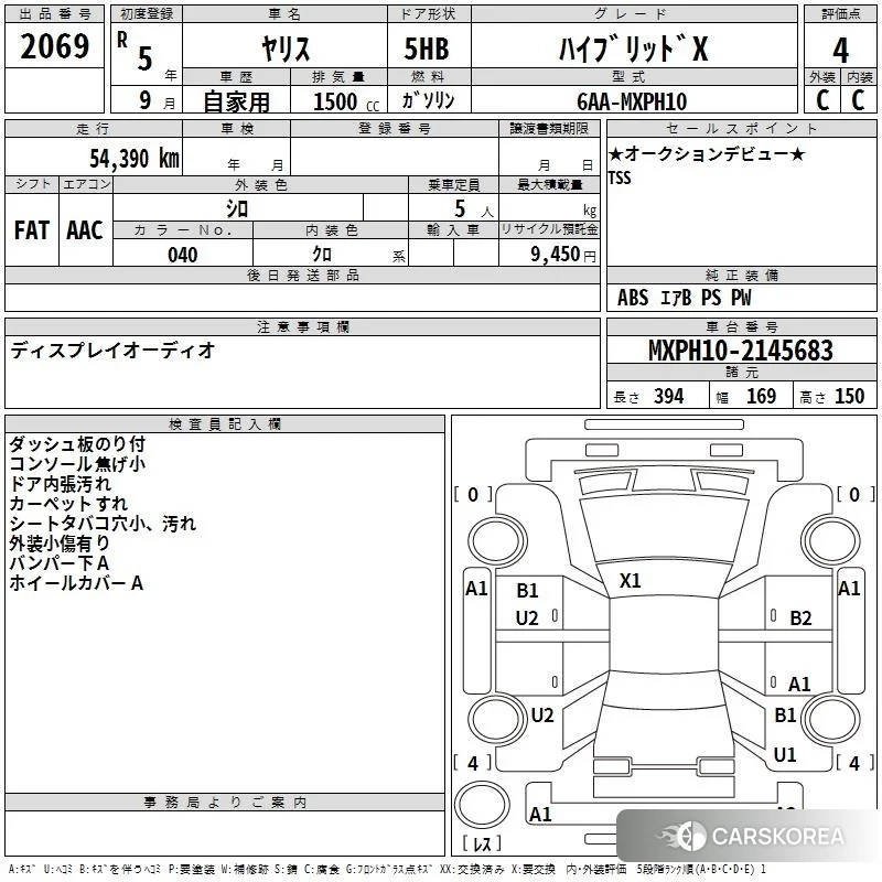 Toyota Yaris 2023 из Японии