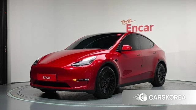 Tesla Model Y 2022 Красный из Кореи