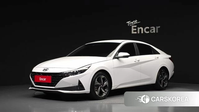 Hyundai Avante (CN7) 2022 Белый из Кореи