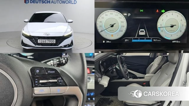 Hyundai Avante (CN7) 2020 Белый из Кореи