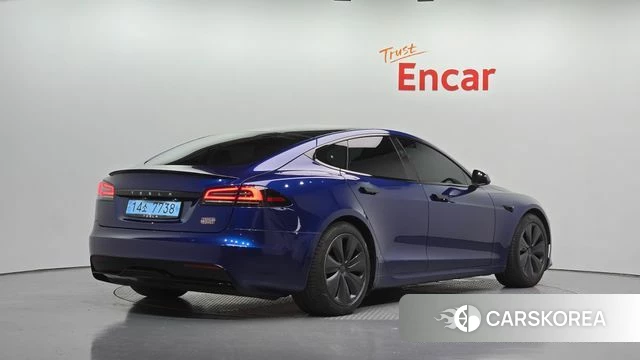 Tesla Model S 2023 Синий из Кореи