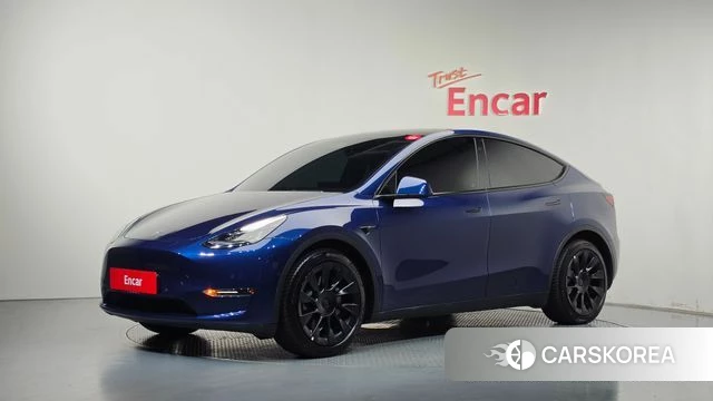 Tesla Model Y 2022 Синий из Кореи