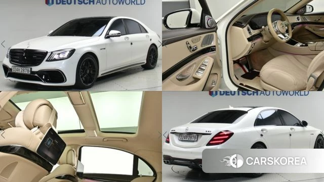 Mercedes-Benz S-Class W222 2020 Белый из Кореи