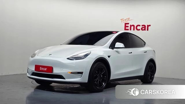 Tesla Model Y 2021 Белый из Кореи