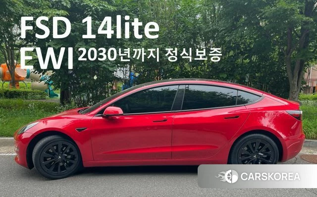 Tesla Model 3 2022 Красный из Кореи