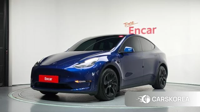 Tesla Model Y 2022 Синий из Кореи