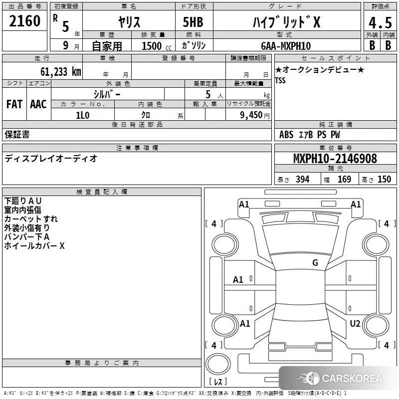 Toyota Yaris 2023 из Японии