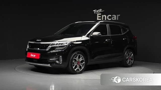 Kia Seltos 2021 Черный из Кореи