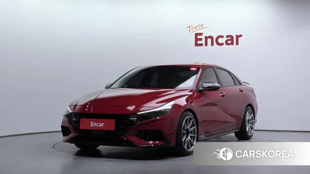Hyundai Avante (CN7) 2022 Красный из Кореи