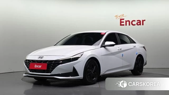 Hyundai Avante Hybrid (CN7) 2023 Белый из Кореи