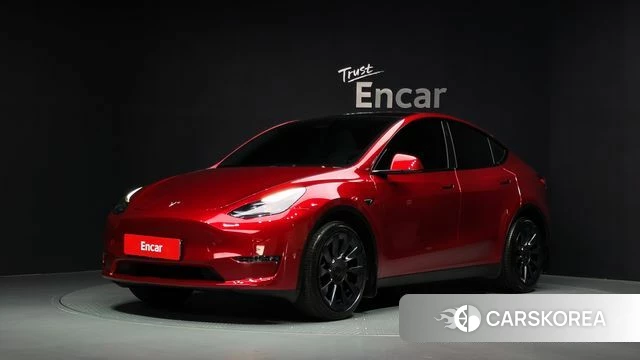 Tesla Model Y 2024 Красный из Кореи