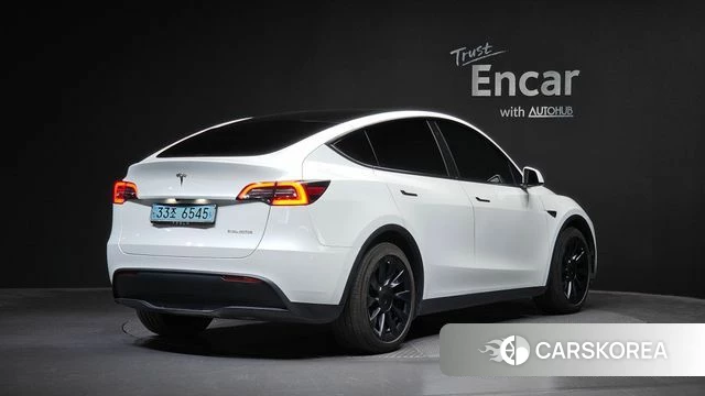 Tesla Model Y 2021 Белый из Кореи