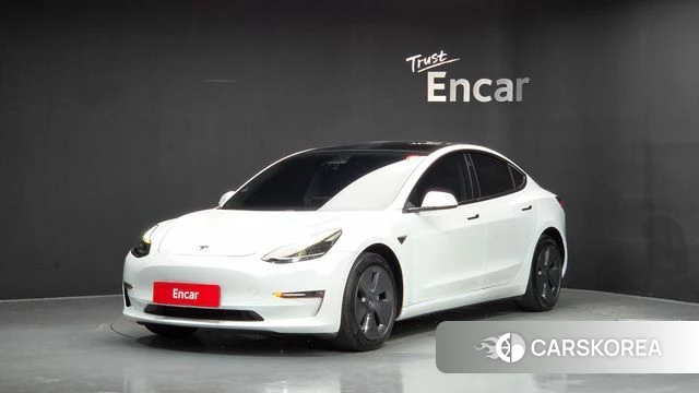 Tesla Model 3 2021 Белый из Кореи