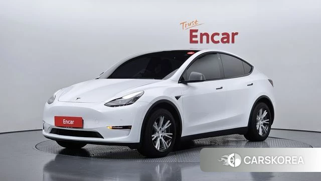 Tesla Model Y 2021 Белый из Кореи