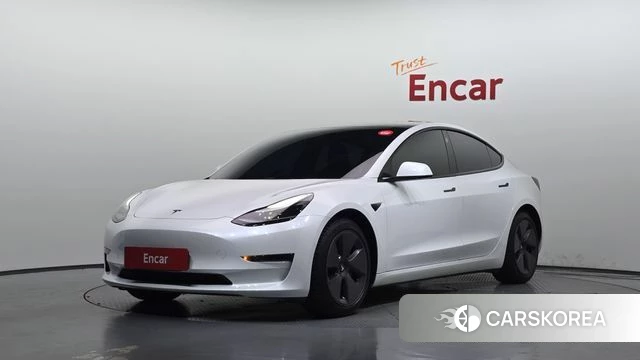 Tesla Model 3 2021 Белый из Кореи