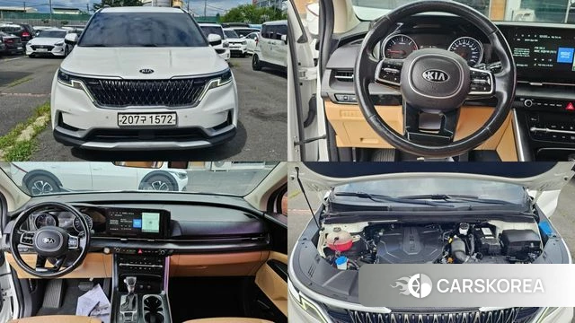 Kia Carnival 4th generation 2021 Белый из Кореи
