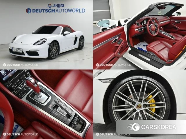 Porsche 718 Boxster 2018 Белый из Кореи